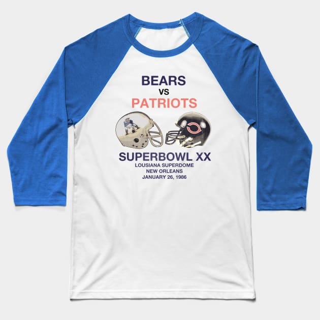 Bears vs Patriots 86 --- Classic Aesthetic Baseball T-Shirt by oemsanex